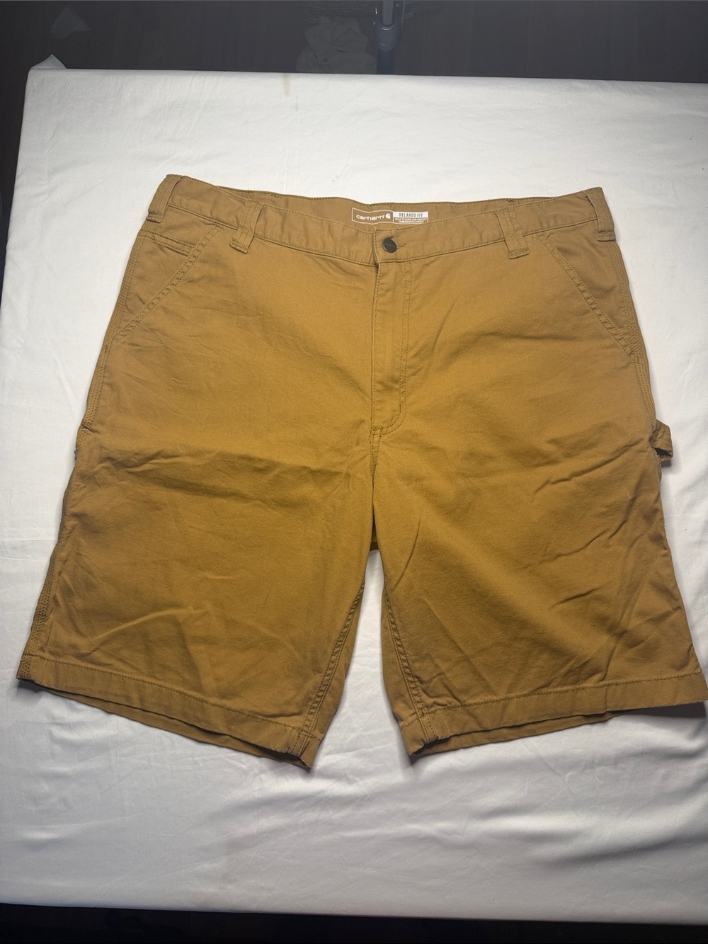 Carhartt Men's Brown/Tan Work Cargo Shorts